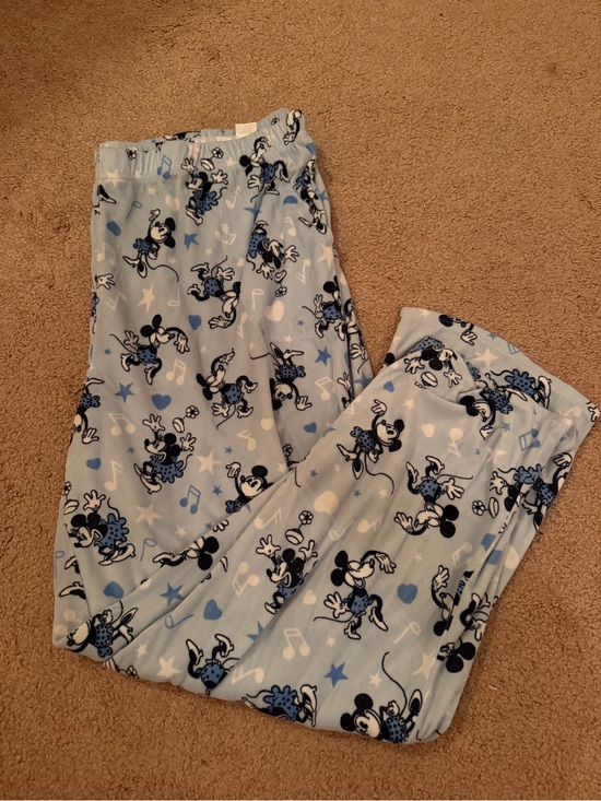 Disney Other - Disney Women’s Light Blue Mickey Minnie Soft Print Pajama Pants